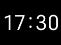 17 Minute and 30 Second Timer Countdown Timer with Big Numbers No Music