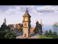 Minecraft How to build a Medieval Clocktower Minecraft Tutorial
