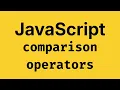 Compariosn Operators - JavaScript Course 2026