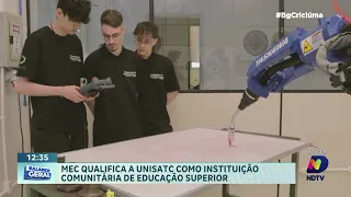 UNISATC recebe qualificação do MEC como instituição comunitária de educação superior