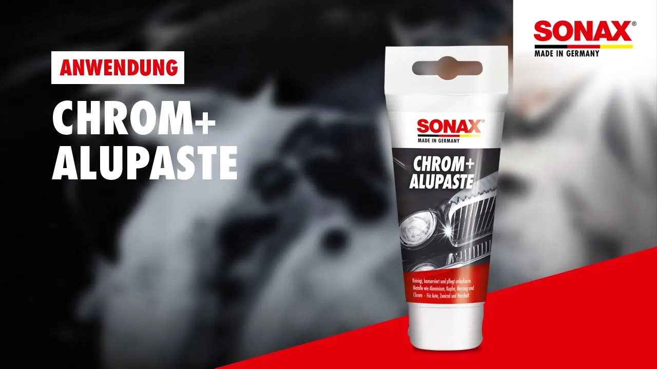 Anwendung SONAX Chrom+AluPaste