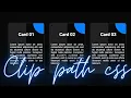 Clip Path Css3 Card hover Animation Css Clip Path Tutorial