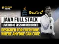 Java Full Stack Online Training Course Live Demo Telugu October 15th 2023 by Upendra Sir FLM