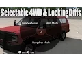 BeamNG drive Update - Selectable 4WD