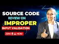 Protect Your Website Mastering Input Validation Techniques manual code review hacker vlog
