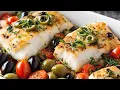 One-Pan Mediterranean Cod 30 Minute Dinner Easy Mediterranean Recipe