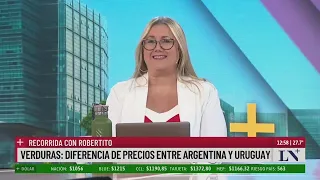 Verduras: diferencia de precios entre Argentina y Uruguay