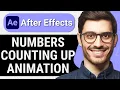 How to Create Animating Numbers Counting Up in After Effects Quick Easy