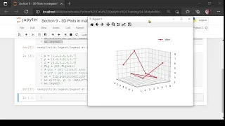 Data Visualization using matplotlib - Section 9 3D Plotting