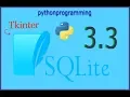 Sqlite and tkinter with Python - Part 3 3