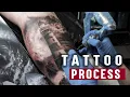 Lighthouse Tattoo Process Real Time and Fast