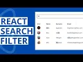 React Search Filter Tutorial Beginner to Advanced