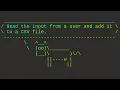 Read the input from a user and write it to a CSV file with Python