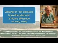 Graveside Memorial for Tom Clement January 2025