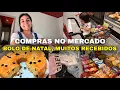 COMPRAS NO MERCADO, FIQUEI CHATEADA COM ISSO, BOLO DE NATAL, RECEBIDOS DA SHEIN
