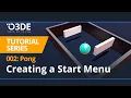 O3DE Pong Game Tutorial Part 2 Creating a Start Menu