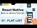 Flat Lists Mastering React Native React native Tutorials