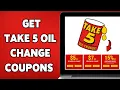 How To Get Take 5 Oil Change Coupons 2025 Save On Your Next Oil Change