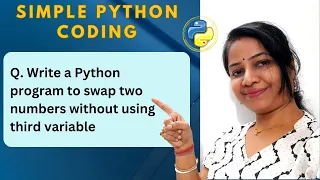 Write a Python program to swap two numbers without using third variable