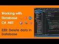 Delete Data from Database - Oledb C NET E20