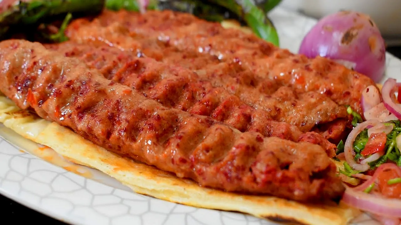 TURKISH ADANA KEBAB RECIPE WITH TURKISH BREAD   COMPLETE MEAL OF TURKISH KEBAB and TURKISH NAAN