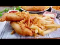 Download Lagu Secret to Making the Crispiest Fish \u0026 Chips 炸鱼薯条 Crispy Fried Fish Fritter Onion Ring Batter Recipe