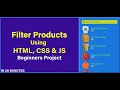 Product Filter and Search JavaScript Project For Beginner