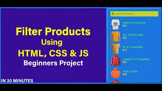 Product Filter and Search JavaScript Project For Beginner