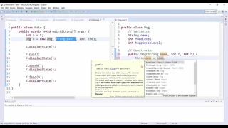 Java Intro to Objects and Classes