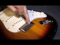 Easy tutorial How to replace a broken string on your Fender Stratocaster style electric guitar