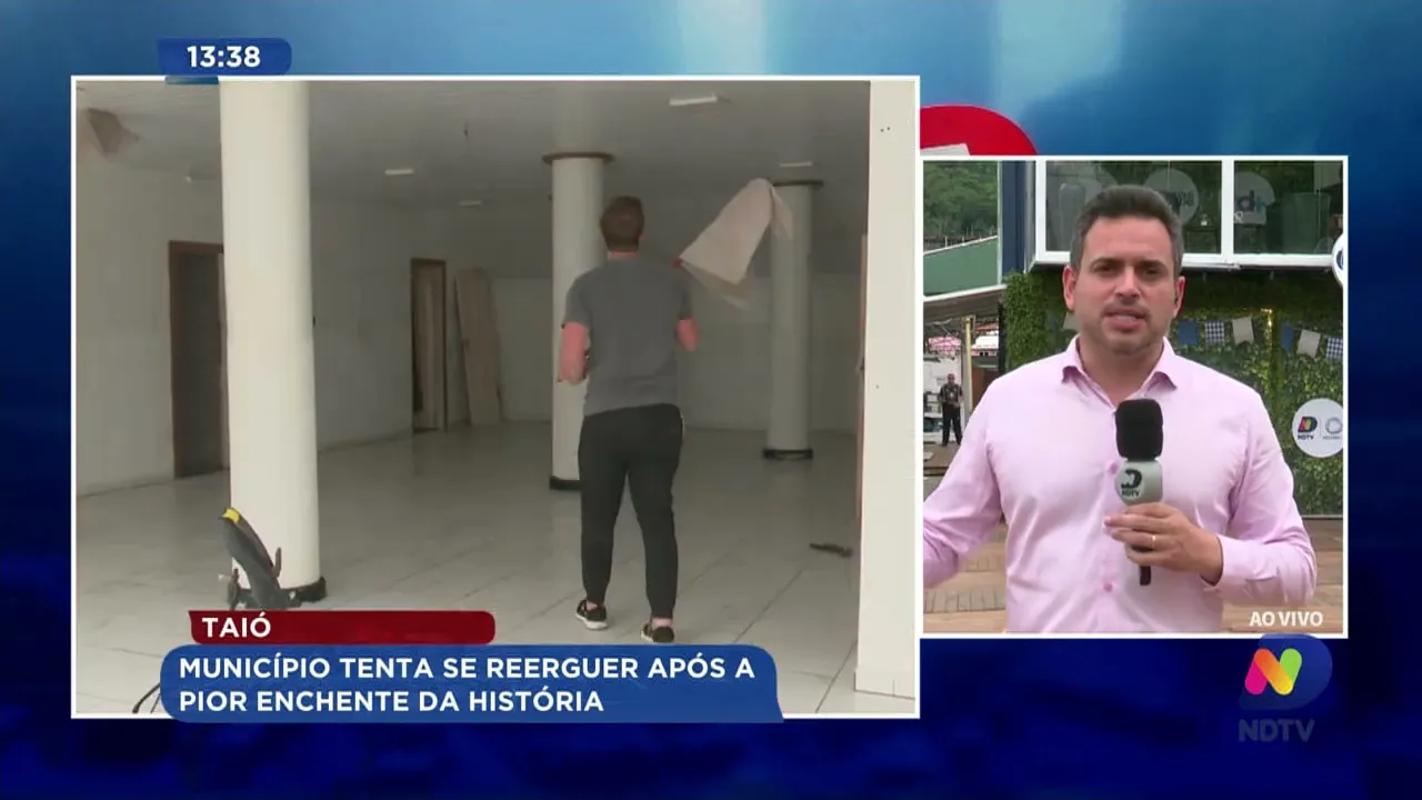 Taió tenta se reerguer após a pior enchente da história