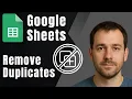 How to Remove Duplicates in Google Sheets 2025 Tutorial
