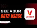 How to See Verizon Data Usage