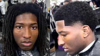 TRANSFORMATION CUT After 7 years he finally cut his dreads off