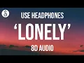 Justin Bieber \u0026 benny blanco - Lonely (8D AUDIO)