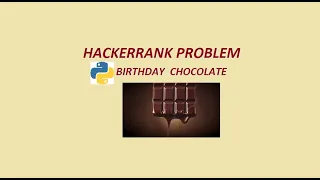 Birt ay chocolate hackerrank solution in python Explained in Tamil