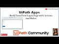 UiPath Apps Demo Create your first page of application Validations and Rules Anmol