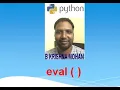 PYTHON - EVAL