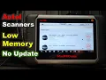 Dealing with Low Memory on Autel Scanner Can t Download Updates No Updates Storage Full