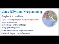 Functions Class 12 Computer Science with Python 17