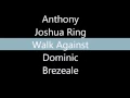 Anthony Joshua Ring Walk - Giggs Talking da Hardest