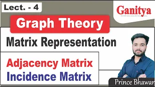 Matrix Representation of Graph Adjacency Matrix Incidence Matrix in graph theory Ganitya