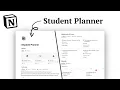 Notion Student Planner Template Tour FREE Download
