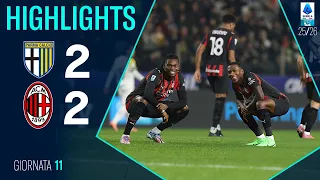 ملخص مباراة بارما وميلان 2 2 جولاس الدوري الإيطالي 2025 ميلان بارما 