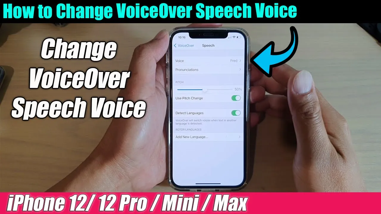 iPhone 12/12 Pro: How to Change VoiceOver Speech Voice