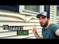 How to fix melted vinyl siding by yourself