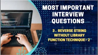 Reverse String without library Function Technique 2 Most Frequently Asked C Coding Program