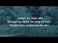 Lagu Faith Cuneta - Pag-ibig Ko'y Pansinin (Lyrics) Langit ka, lupa ako