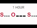 SOS Morse Code 1 HOUR Emergency Distress Signal