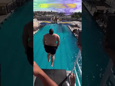Did he survive this massive jump? ⚠️ #shorts #amazingfacts #trending